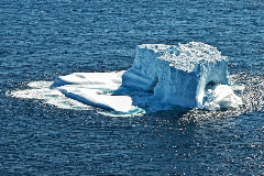 גרינלנד, קרחון צף על מים